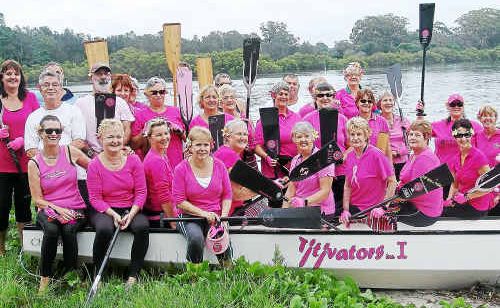 IN MEMORIAM: The Titivators honoured the late Trish Sanders with a special paddle on the Kalang River. IN MEMORIAM: The Titivators honoured the late Trish Sanders with a special paddle on the Kalang River.